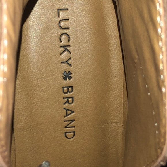 Lucky Brand Women's Bryton Leather Booties - Toffee - Size 9.5 M US / 39.5 EU - Picture 4 of 7